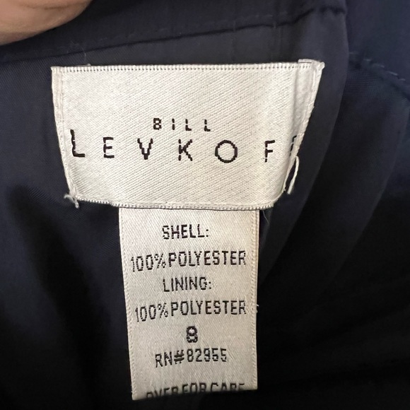 One Shoulder Navy Floor Length Gown Size 8 - Picture 4 of 4